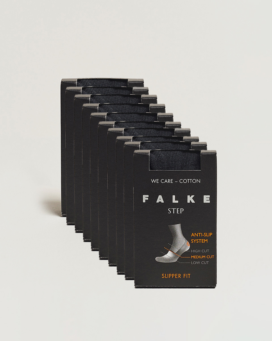 Herr | Underkläder | Falke | 10-pack Step In Box Loafer Socks Black