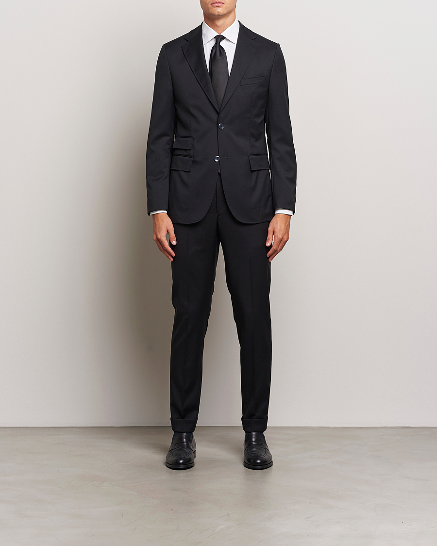 Herr | Kostymer | Morris | Heritage Prestige Wool Suit Black