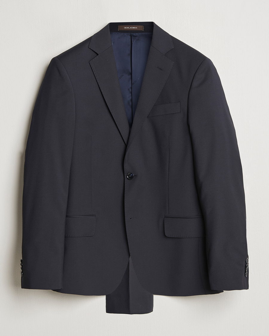 Herr | Kostymer | Oscar Jacobson | Edmund Wool Blend Suit Navy