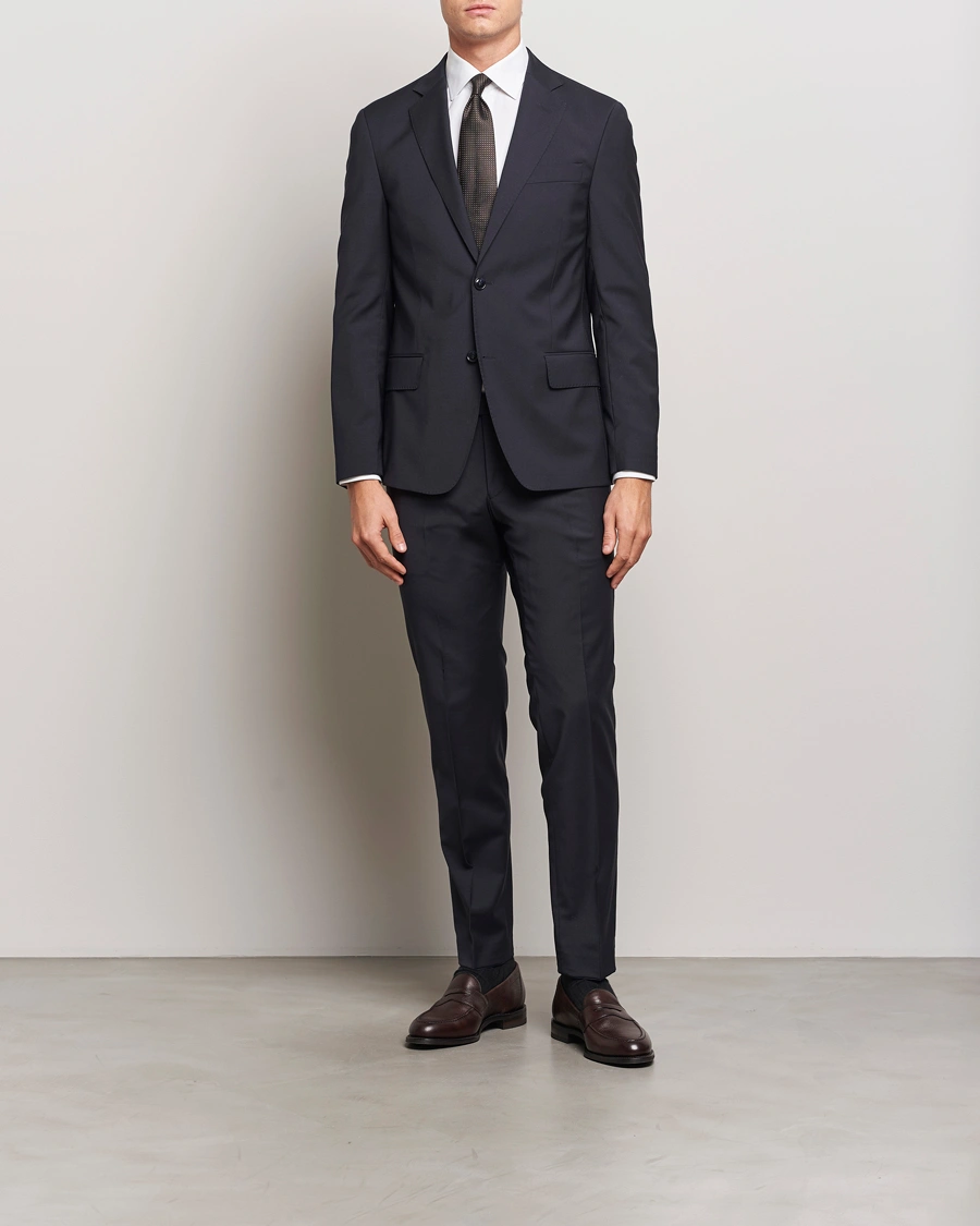 Herr | Kostymer | Oscar Jacobson | Edmund Wool Blend Suit Navy