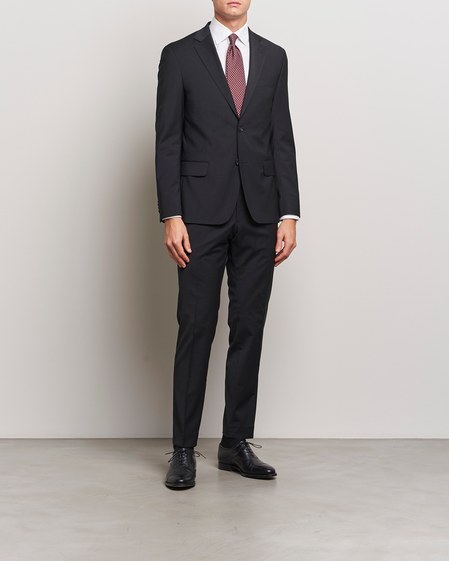 Herr | Kostymer | Oscar Jacobson | Edmund Wool Blend Suit Black