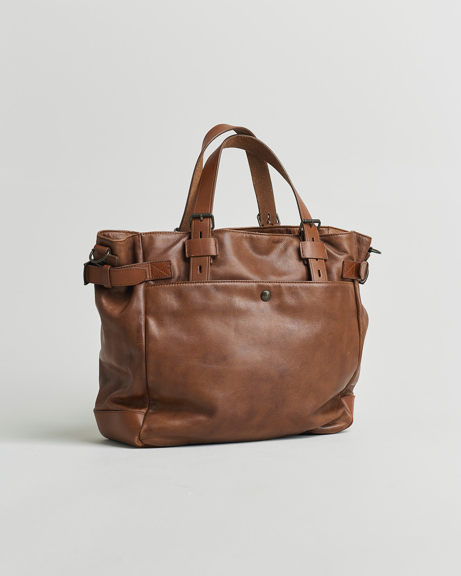 Herr | Belstaff Touring Leather Tote Bag Cognac | Pre-owned | Belstaff Touring Leather Tote Bag Cognac