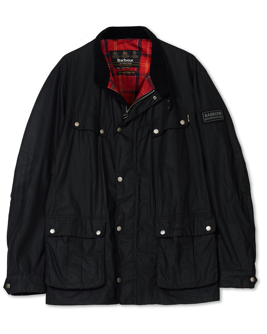 Herr | Barbour International Enfield Jacket Black XXL | Pre-owned | Barbour International Enfield Jacket Black XXL
