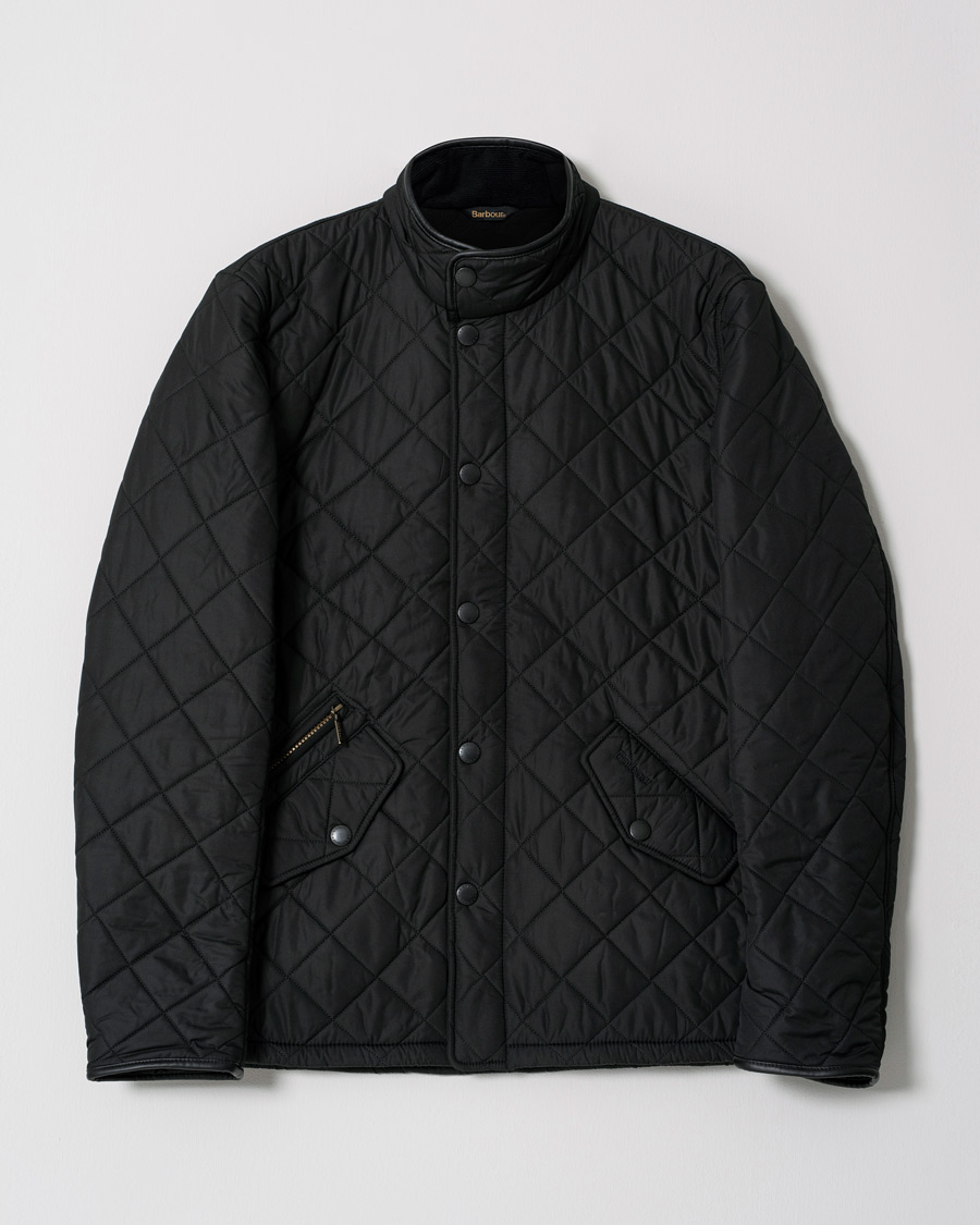 Herr | Barbour Lifestyle Powell Quilted Jacket Black S | Pre-owned | Barbour Lifestyle Powell Quilted Jacket Black S