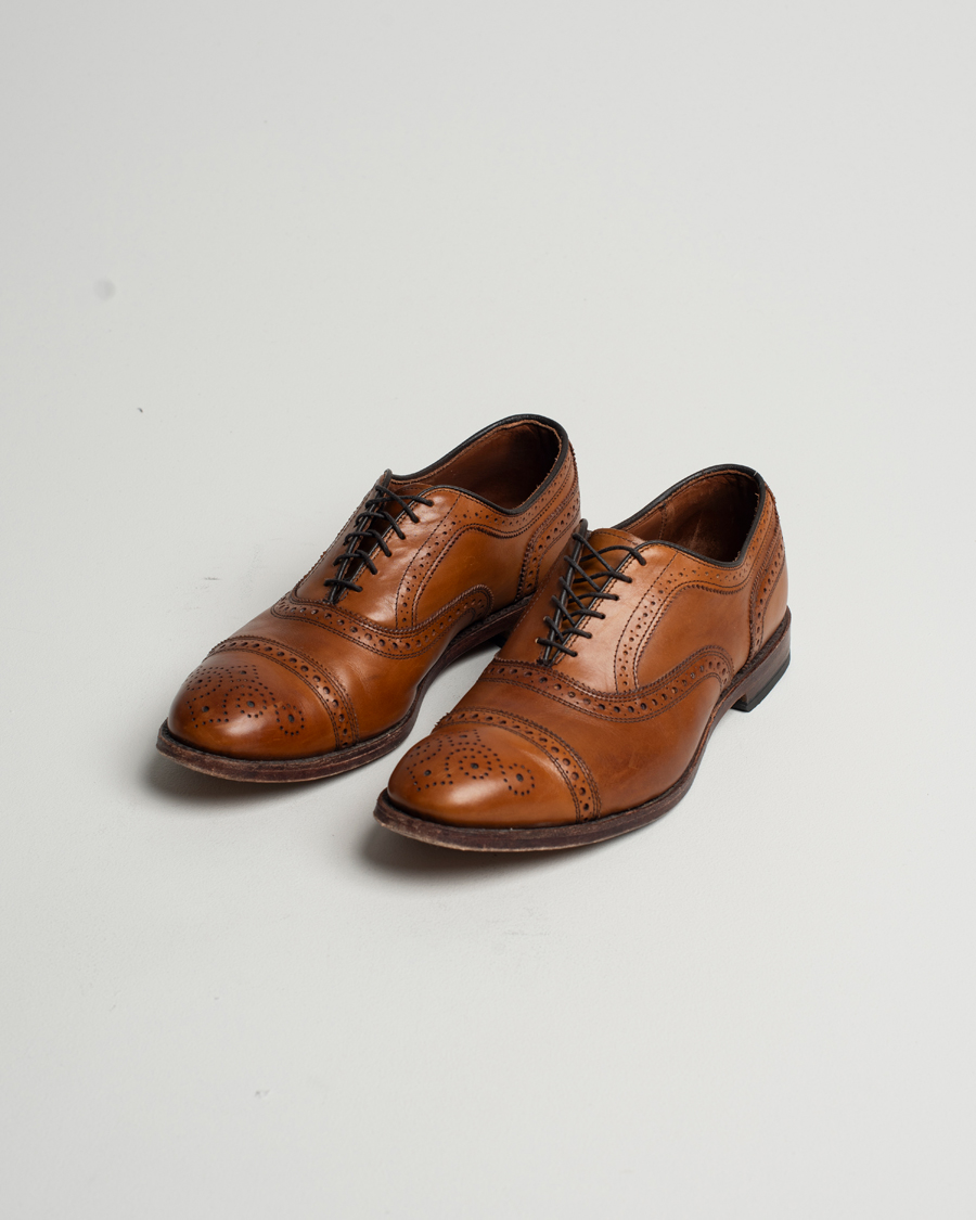 Herr | Allen Edmonds Strand Brogue Walnut Calf UK9,5/EU43,5 | Pre-owned | Allen Edmonds Strand Brogue Walnut Calf UK9,5/EU43,5