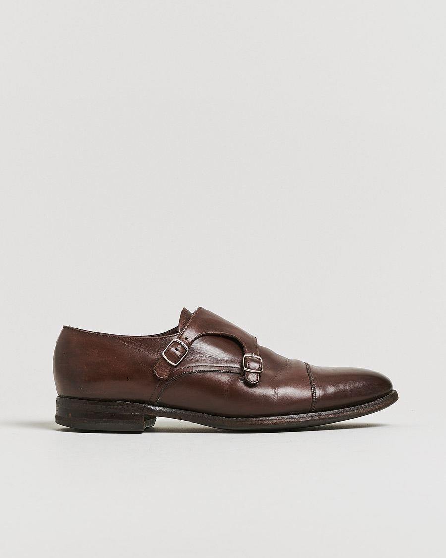 Herr | Pre-owned Skor | Pre-owned | Loake 1880 Cannon Monkstrap Dark Brown Burnished Calf UK9,5 - EU43,5