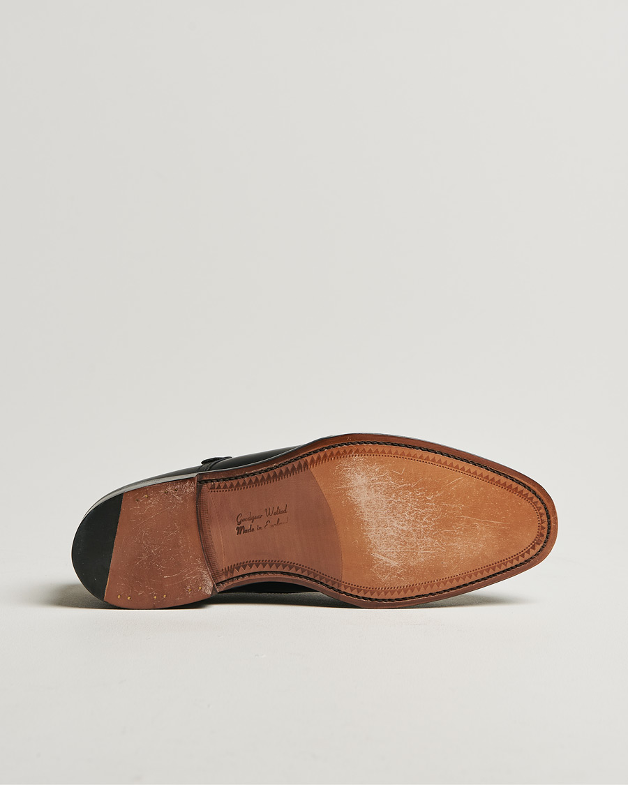 Herr | Loake 1880 Cannon Monkstrap Black Calf | Pre-owned | Loake 1880 Cannon Monkstrap Black Calf