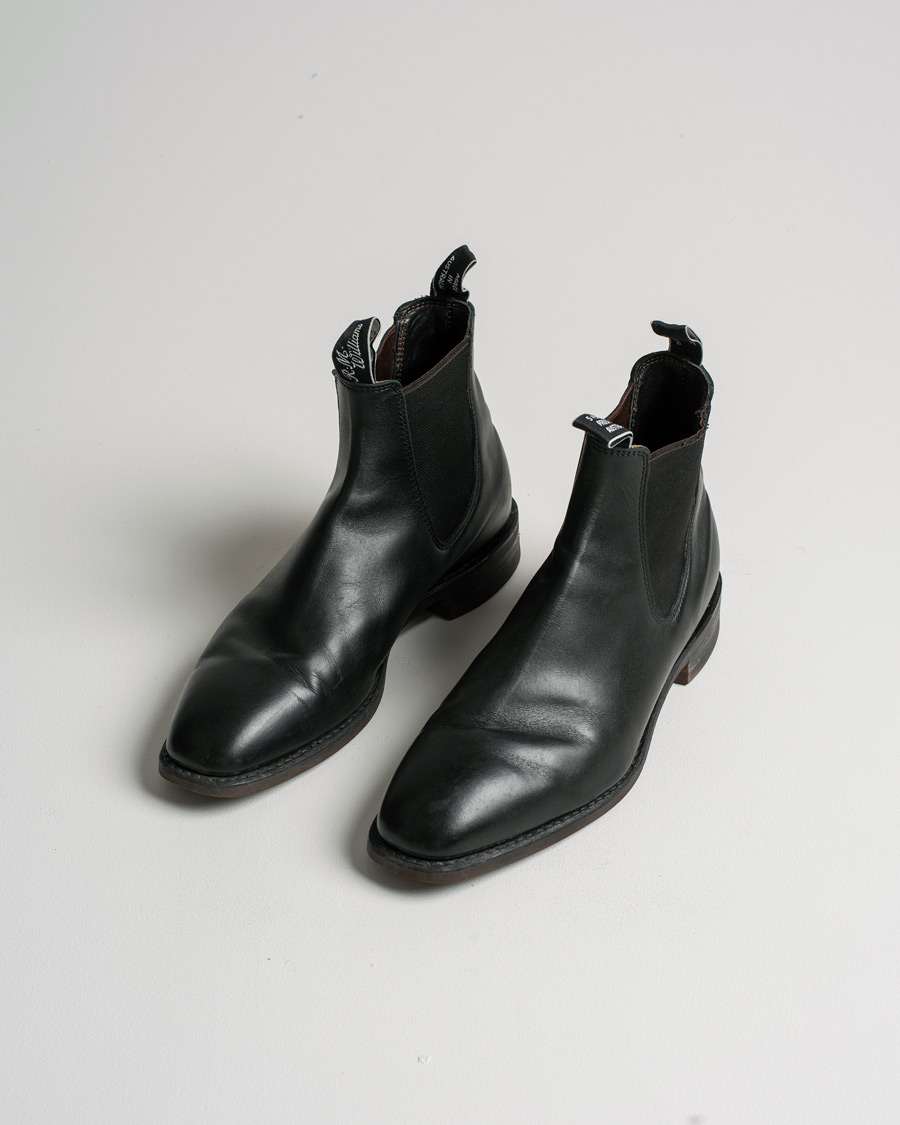 Herr | R.M.Williams Blaxland G Boot Yearling Black | Pre-owned | R.M.Williams Blaxland G Boot Yearling Black