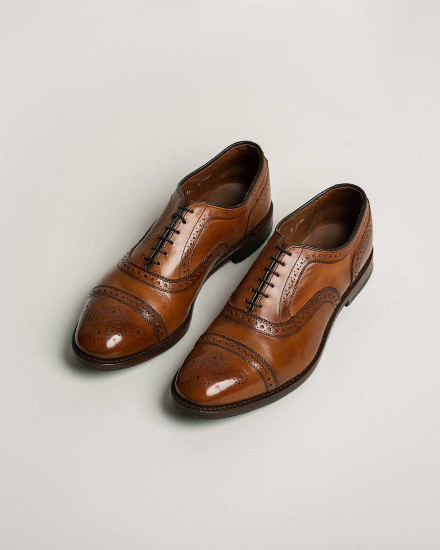 Herr | Allen Edmonds Strand Brogue Walnut US11 - EU45 | Pre-owned | Allen Edmonds Strand Brogue Walnut US11 - EU45