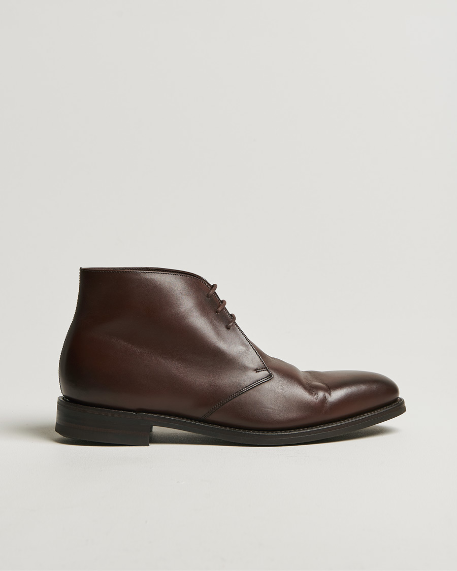 Herr | Loake 1880 Pimlico Chukka Boot Dark Brown Calf | Pre-owned | Loake 1880 Pimlico Chukka Boot Dark Brown Calf