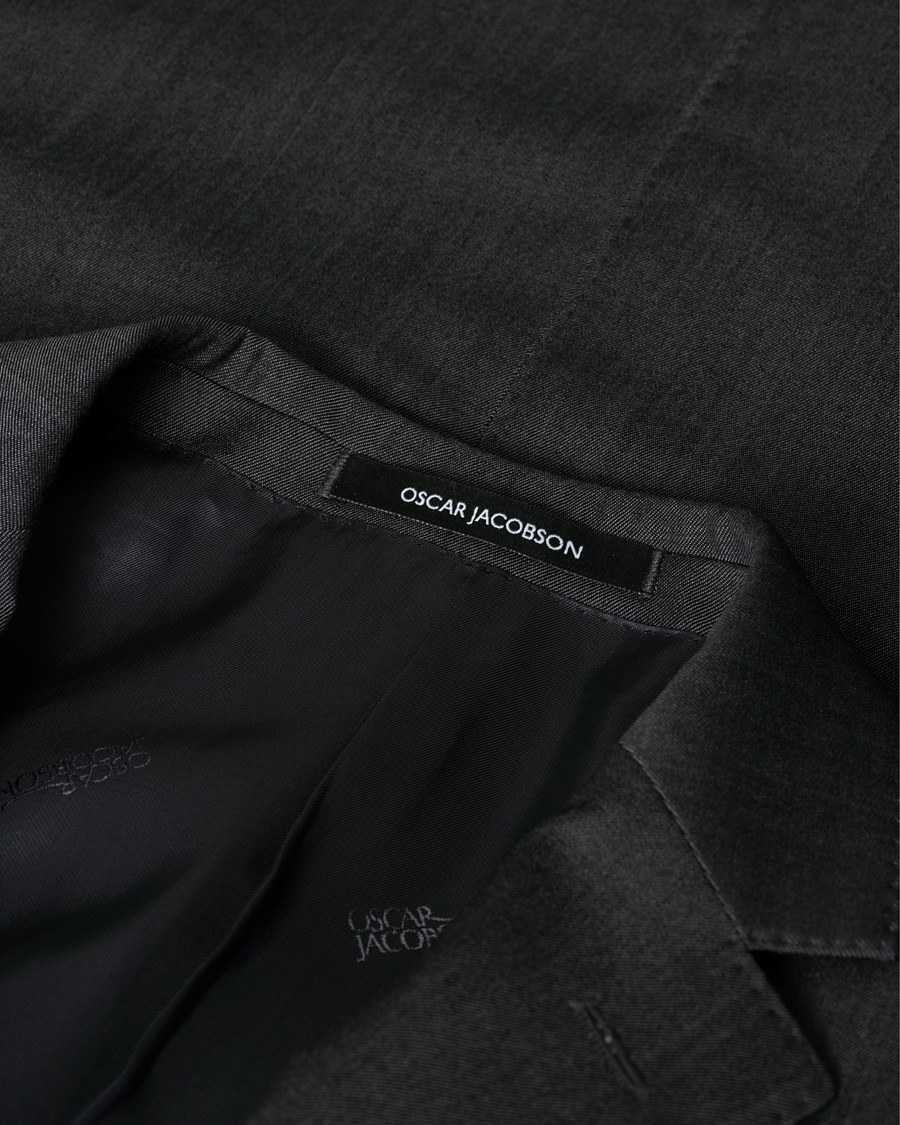 Herr | Oscar Jacobson Fuego Blazer Wool Dark Grey | Pre-owned | Oscar Jacobson Fuego Blazer Wool Dark Grey