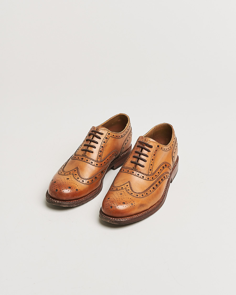 Herr | Pre-owned Skor | Pre-owned | Grenson Brogue Cognac Calf UK7 - EU41