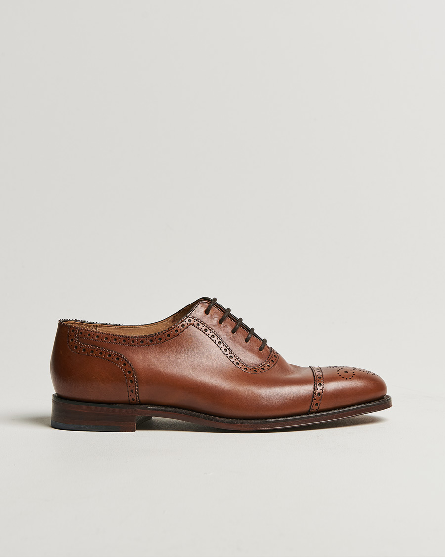 Herr | Loake 1880 Strand Brogue Mahogany Burnished Calf | Pre-owned | Loake 1880 Strand Brogue Mahogany Burnished Calf