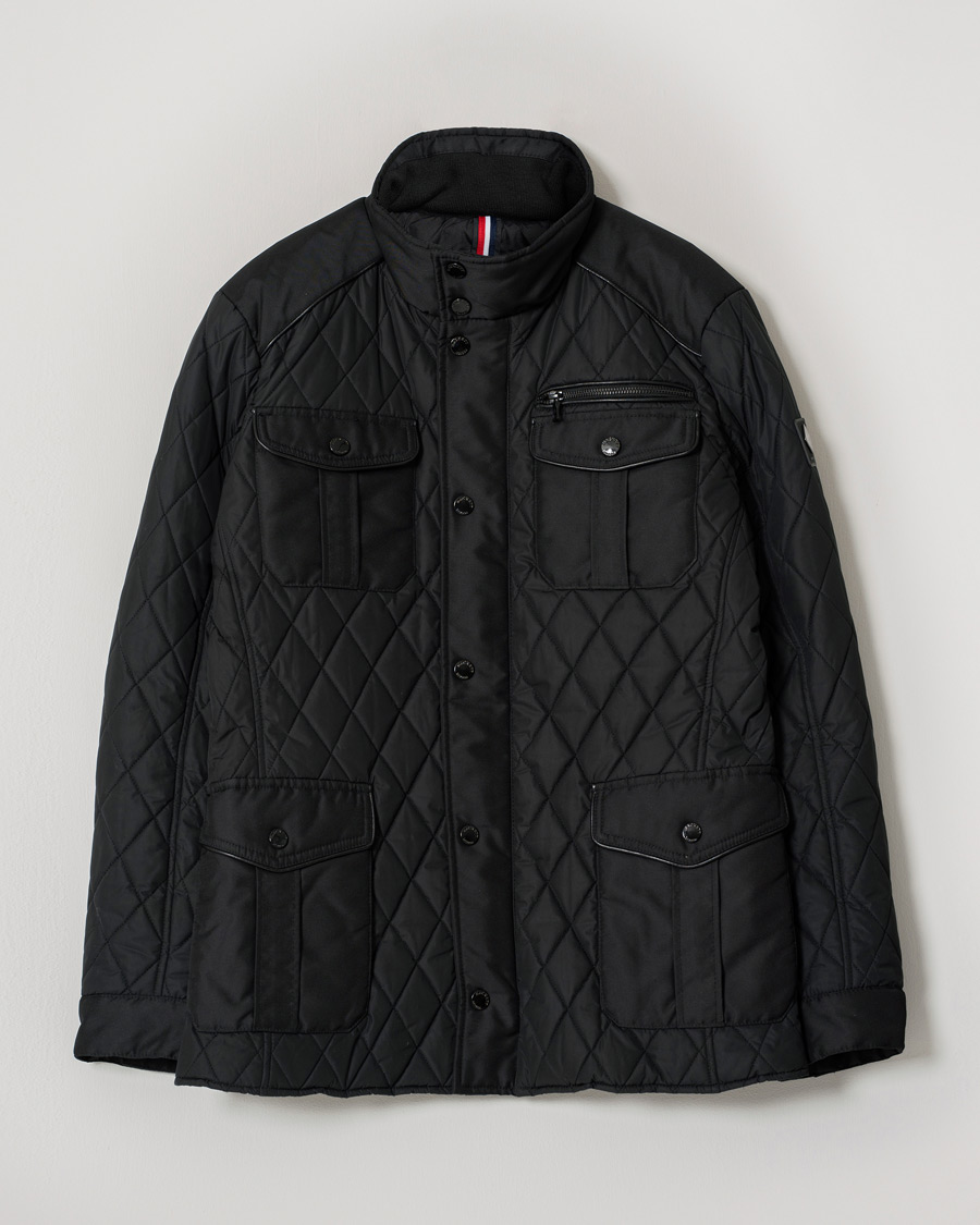 Herr | Hackett AMR Quilted 4-Pocket Jacket Black L | Pre-owned | Hackett AMR Quilted 4-Pocket Jacket Black L