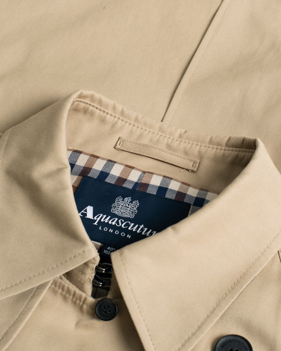 Herr | Aquascutum Double Breasted Trenchcoat Camel UK40 - EU50 | Pre-owned | Aquascutum Double Breasted Trenchcoat Camel UK40 - EU50