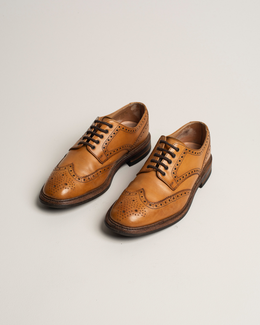 Herr | Loake 1880 Chester Dainite Brogue Tan Burnished Calf | Pre-owned | Loake 1880 Chester Dainite Brogue Tan Burnished Calf