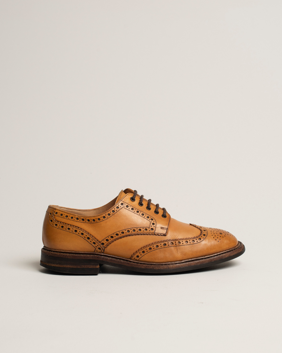 Herr | Loake 1880 Chester Dainite Brogue Tan Burnished Calf | Pre-owned | Loake 1880 Chester Dainite Brogue Tan Burnished Calf