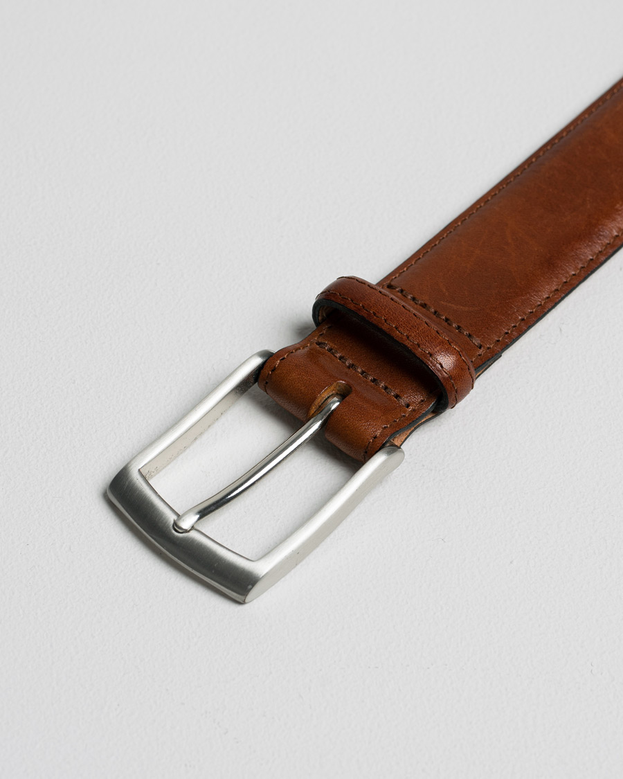 Herr | Care of Carl Pre-owned | Pre-owned | Loake 1880 Henry Leather Belt 3,3 cm Brown W34/85cm