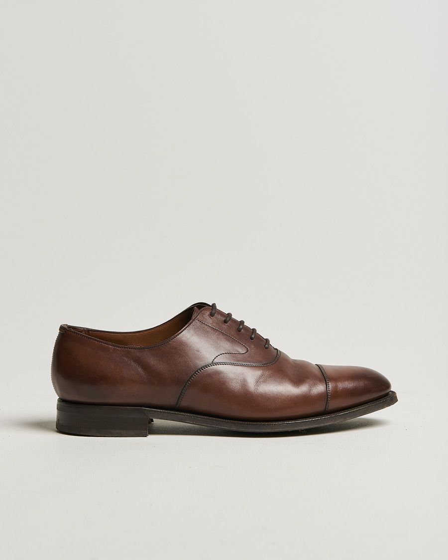 Herr | Edward Green Chelsea Oxford Dark Oak Calf | Pre-owned | Edward Green Chelsea Oxford Dark Oak Calf