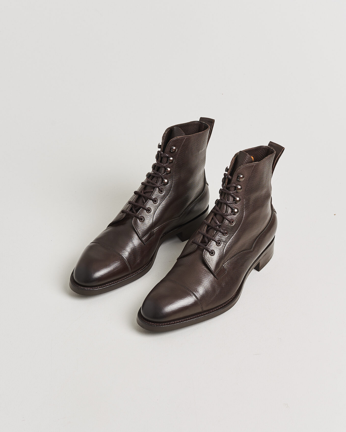 Herr | Pre-owned Randsydda skor | Pre-owned | Edward Green Galway Grained Boot Dark Brown Utah Calf UK10,5 - EU45