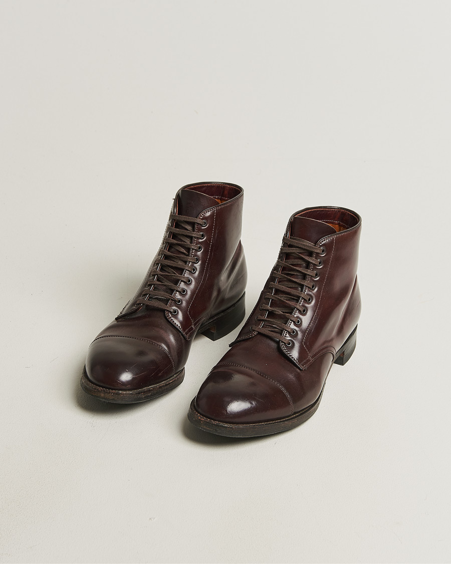 Herr | Pre-owned Randsydda skor | Pre-owned | Alden 41853 Cap Toe Boot Burgundy Shell Cordovan US10 - EU44