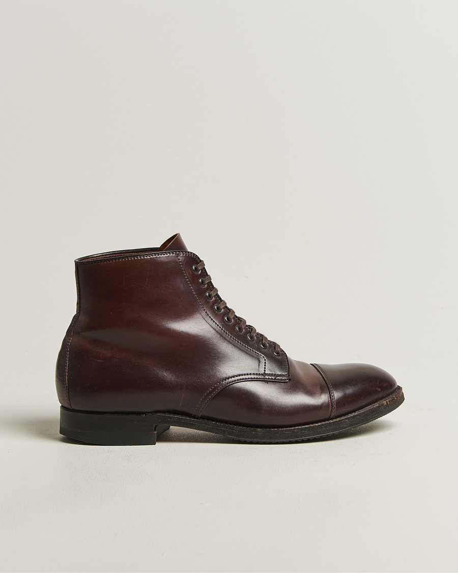 Herr | Pre-owned Randsydda skor | Pre-owned | Alden 41853 Cap Toe Boot Burgundy Shell Cordovan US10 - EU44