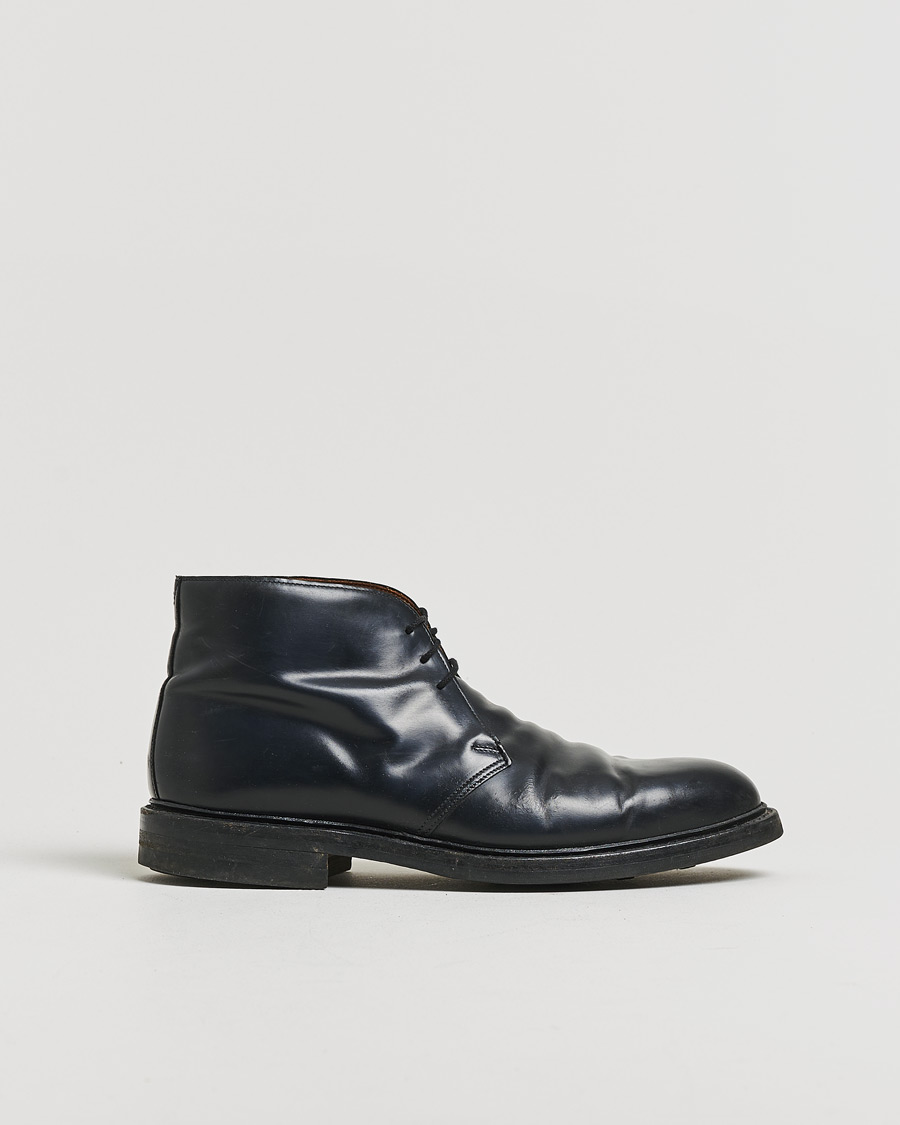 Herr | Pre-owned Randsydda skor | Pre-owned | Crockett & Jones Holborn Chukka Black Calf UK8 - EU42