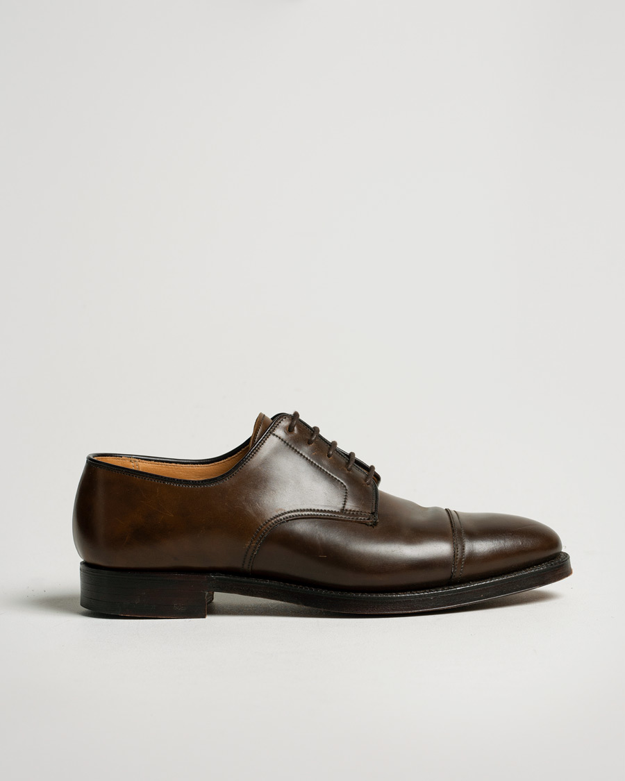 Herr | Crockett & Jones Bradford Derby Dark Brown Cordovan | Pre-owned | Crockett & Jones Bradford Derby Dark Brown Cordovan