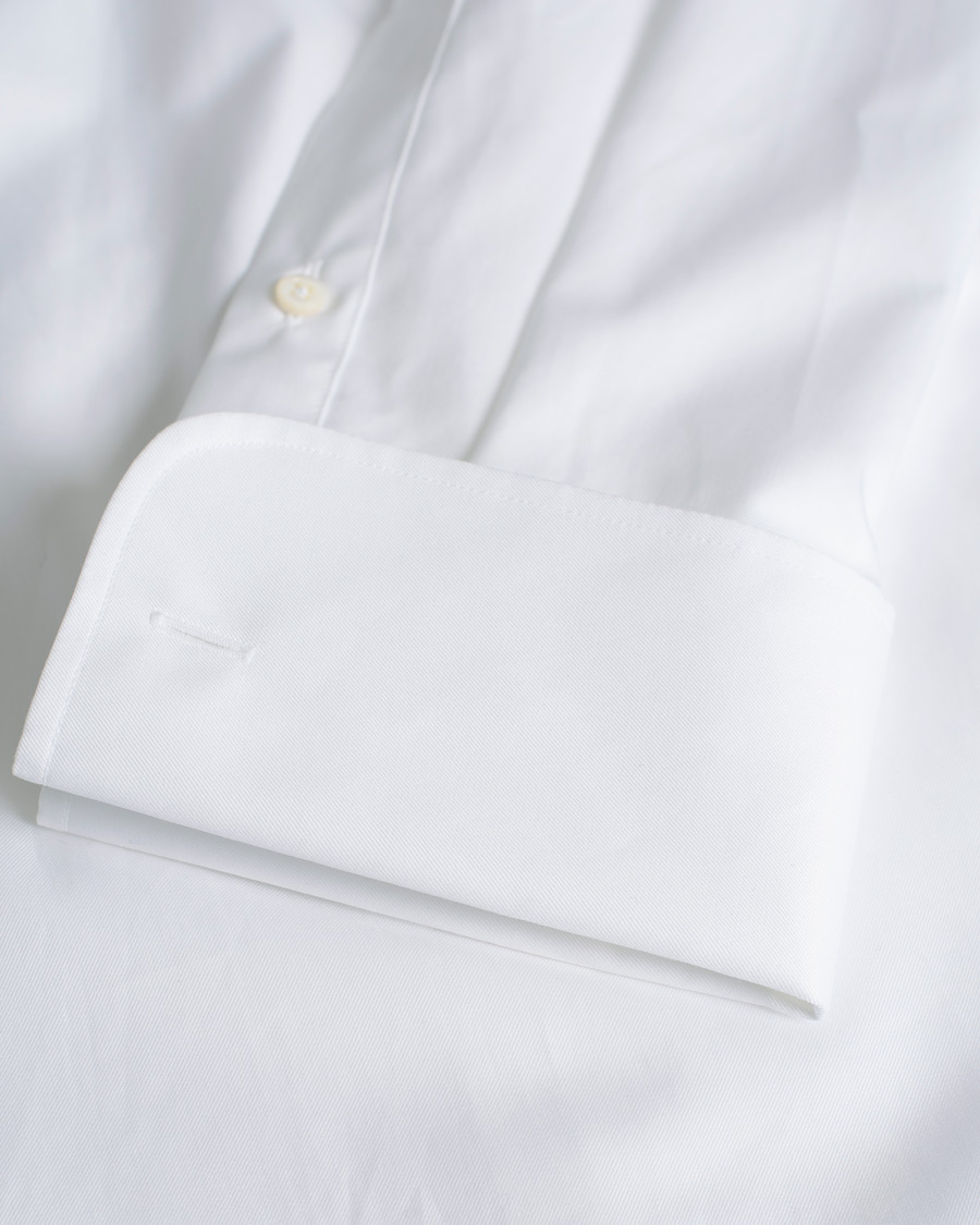 Herr | Stenströms Slimline Smoking Shirt White | Pre-owned | Stenströms Slimline Smoking Shirt White