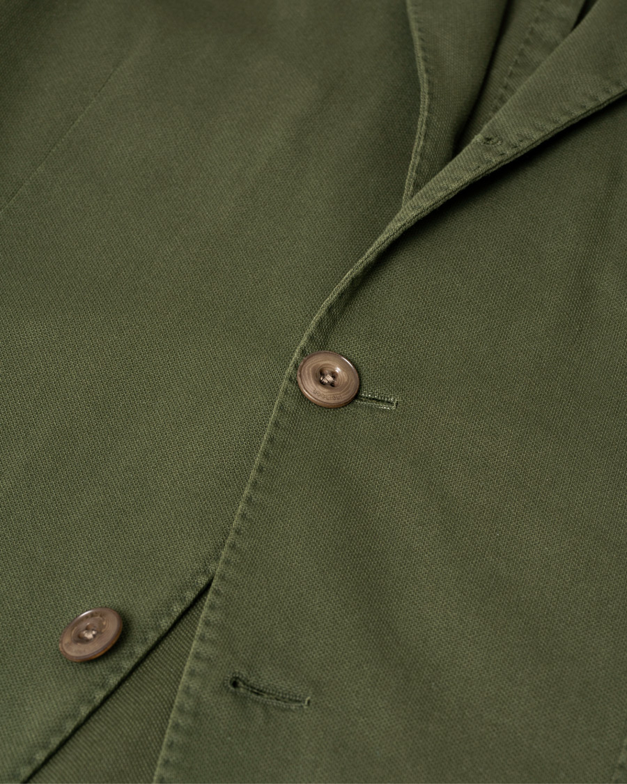 Herr | Boglioli Coat Patch Pocket Stretch Cotton Blazer Dark Green 48 | Pre-owned | Boglioli Coat Patch Pocket Stretch Cotton Blazer Dark Green 48