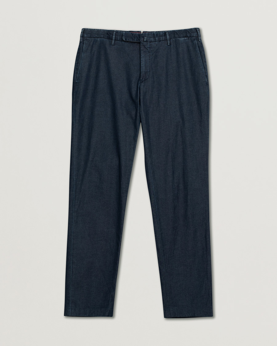 Herr | Pre-owned Byxor | Pre-owned | Incotex Slim Fit Denim Stretch Chino Dark Indigo