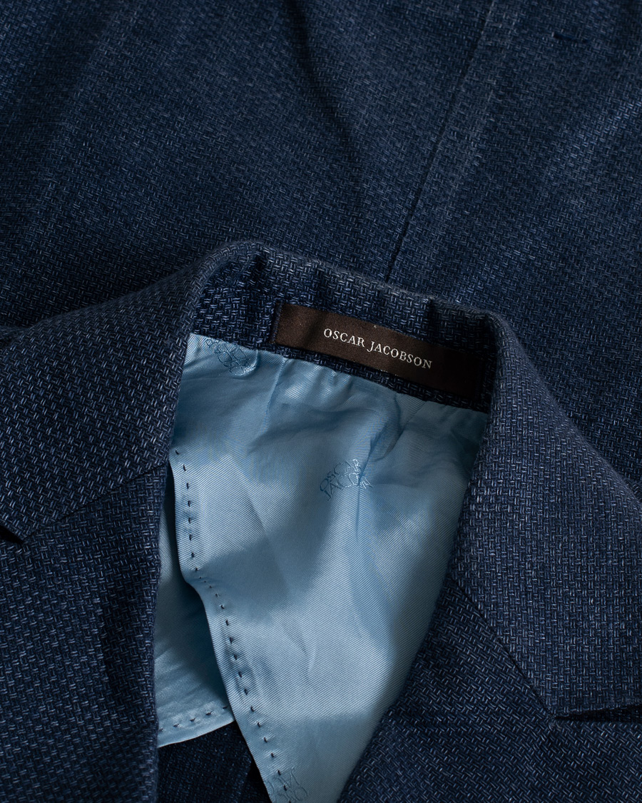Herr | Pre-owned Kavajer | Pre-owned | Oscar Jacobson Erik Double Breasted Blazer Blue