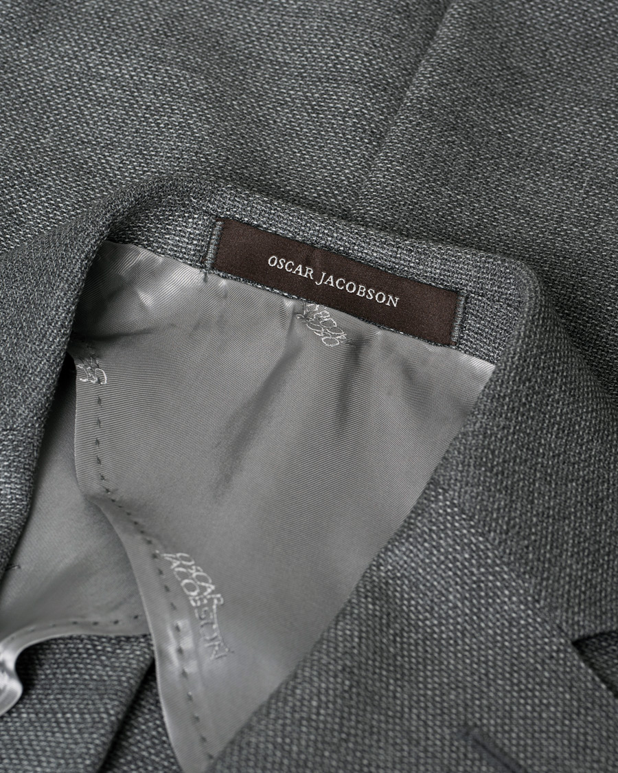 Herr | Care of Carl Pre-owned | Pre-owned | Oscar Jacobson Einar Patch Pocket Blazer Grey 48