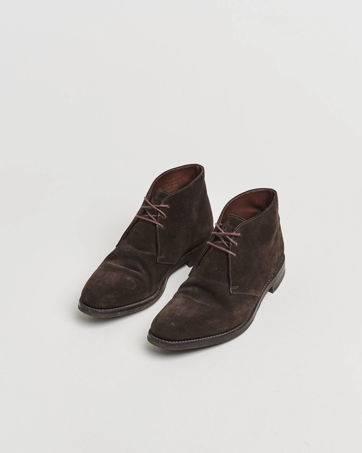 Herr | Pre-owned Randsydda skor | Pre-owned | Loake 1880 Pimlico Chukka Boot Dark Brown Suede UK10 - EU44