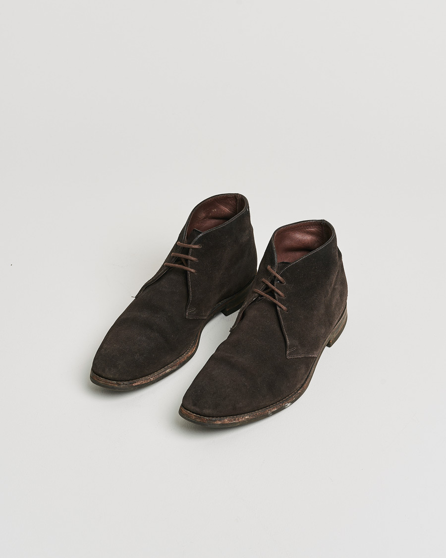 Herr | Pre-owned Skor | Pre-owned | Loake 1880 Pimlico Chukka Boot Dark Brown Suede UK10,5 - EU44,5
