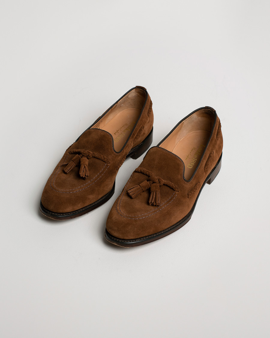 Herr | Loake 1880 MTO Temple Loafer Polo Suede | Pre-owned | Loake 1880 MTO Temple Loafer Polo Suede