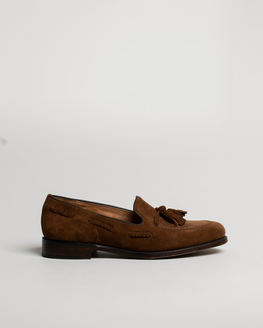 Herr | Loake 1880 MTO Temple Loafer Polo Suede | Pre-owned | Loake 1880 MTO Temple Loafer Polo Suede