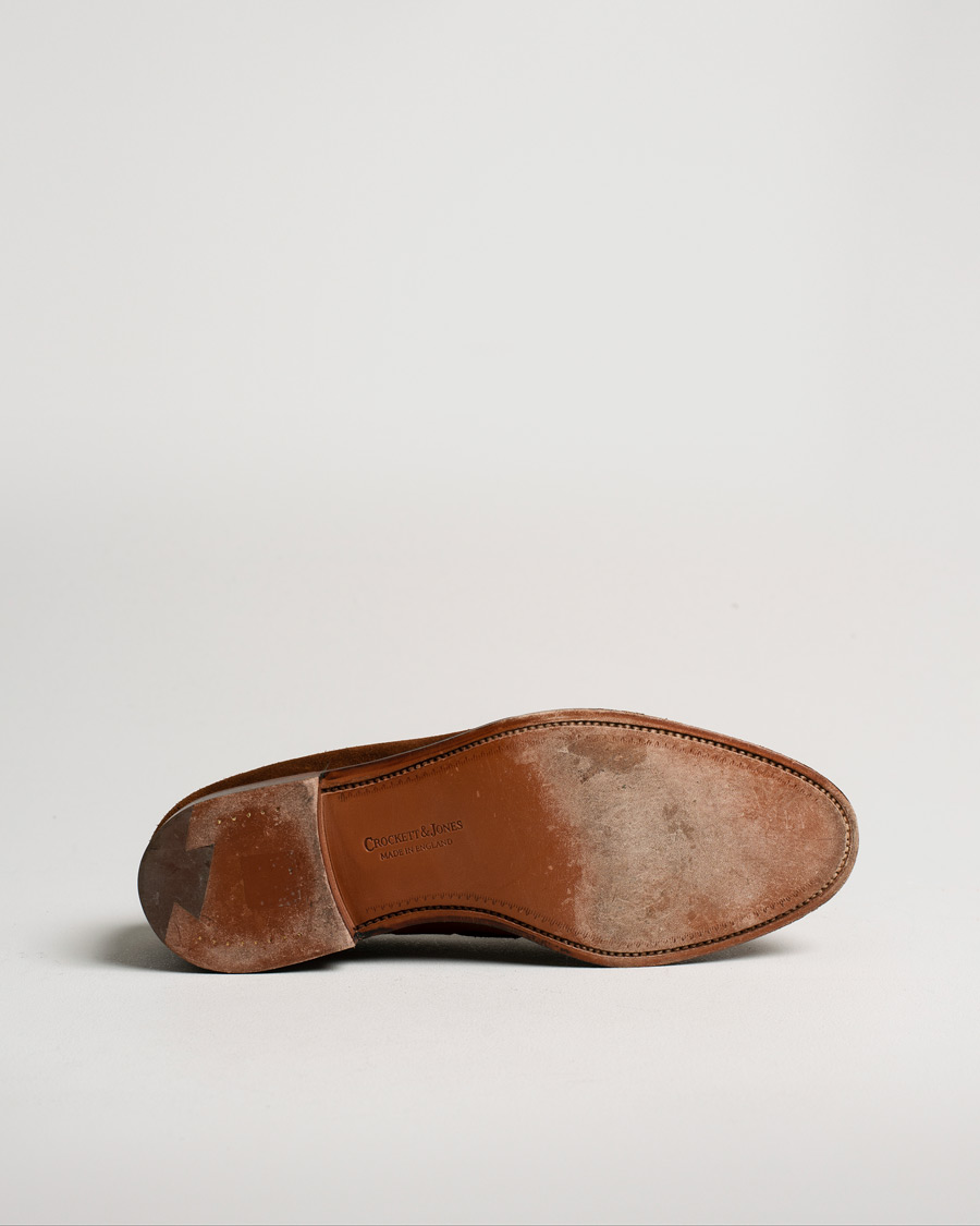 Herr | Crockett & Jones Cavendish Tassel Loafer Polo Suede | Pre-owned | Crockett & Jones Cavendish Tassel Loafer Polo Suede