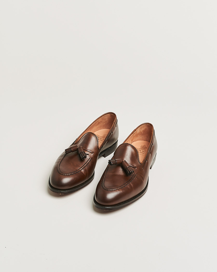Herr | Crockett & Jones Cavendish Tassel Loafer Dark Brown Calf | Pre-owned | Crockett & Jones Cavendish Tassel Loafer Dark Brown Calf