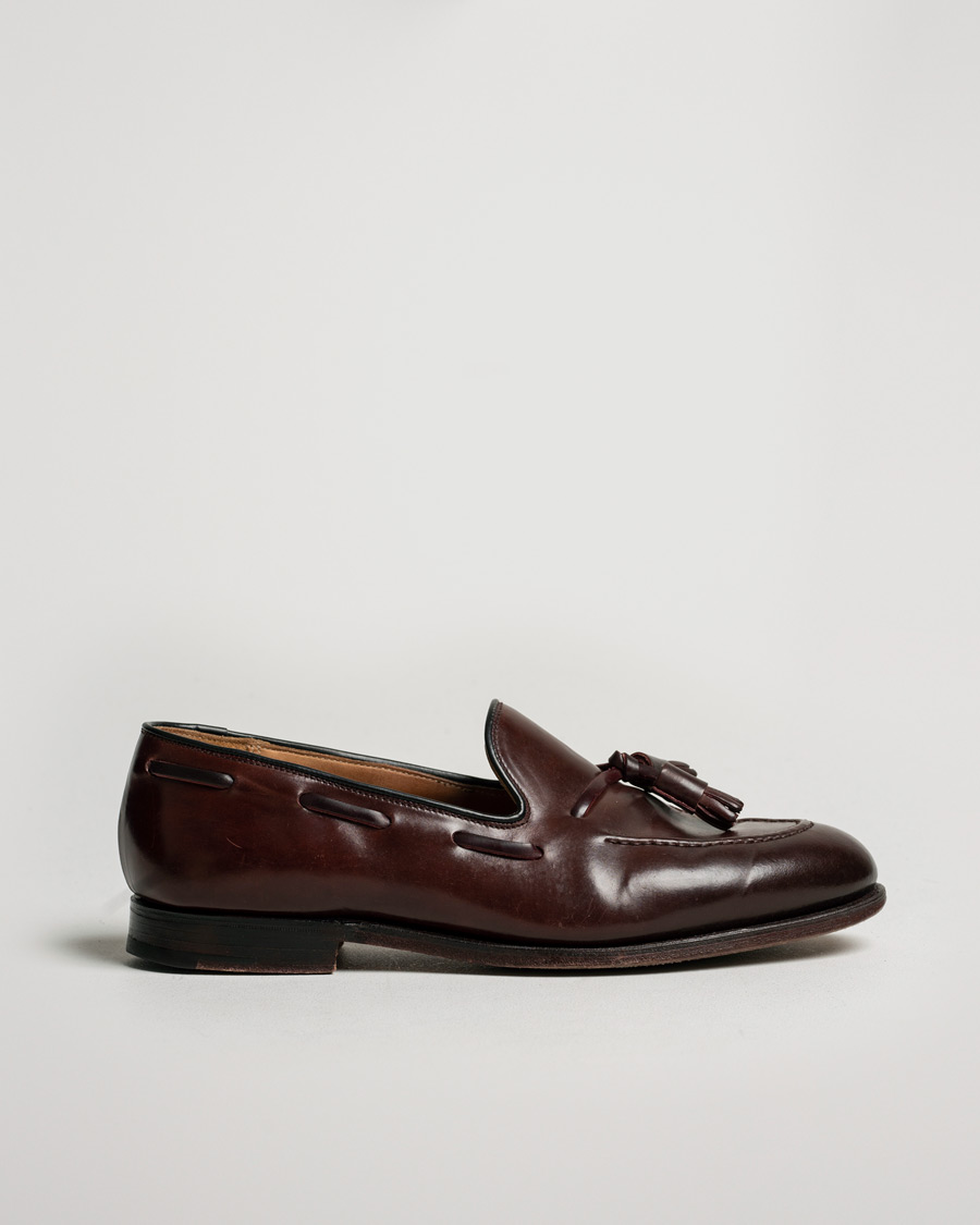Herr | Crockett & Jones Cavendish Tassel Loafer Burgundy Cordovan | Pre-owned | Crockett & Jones Cavendish Tassel Loafer Burgundy Cordovan