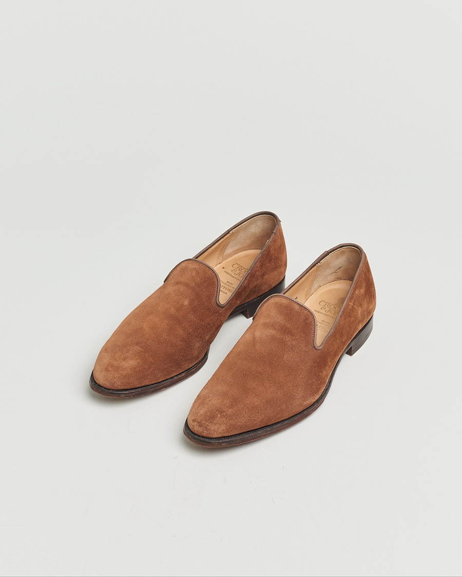 Herr | Pre-owned Skor | Pre-owned | Crockett & Jones Kensington 2 Loafer Snuff Suede UK9 - EU43