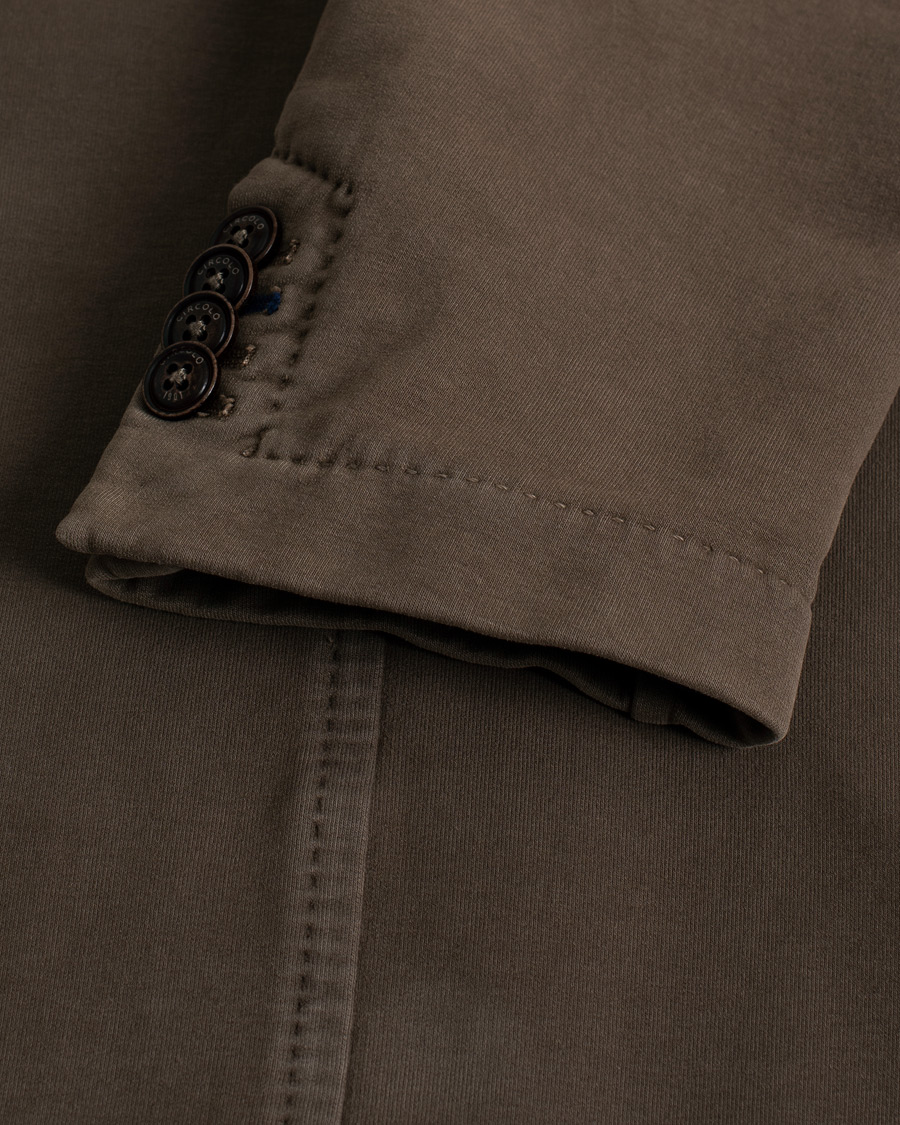 Herr | Circolo 1901 Jersey Patch Pocket Blazer Fango Brown 48 | Pre-owned | Circolo 1901 Jersey Patch Pocket Blazer Fango Brown 48