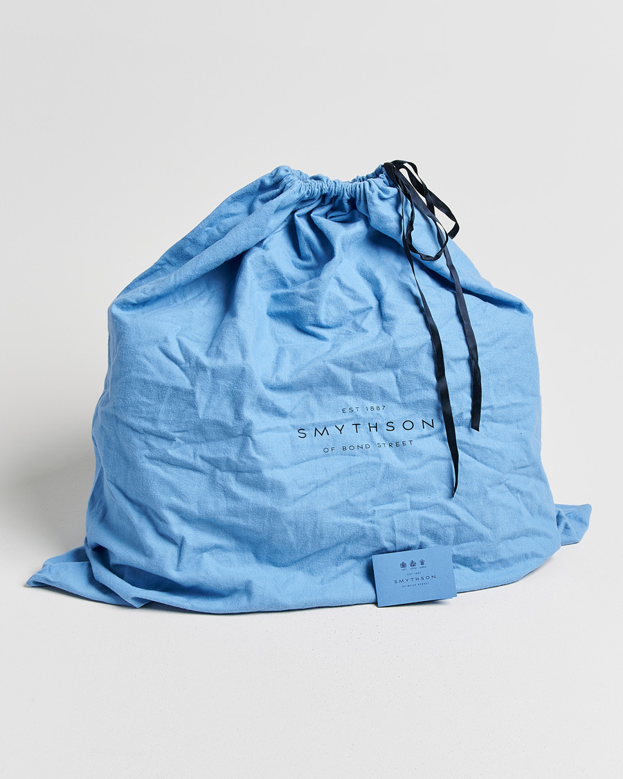 Herr | Smythson Burlington 24 Hour Bag Black Deerskin | Pre-owned | Smythson Burlington 24 Hour Bag Black Deerskin