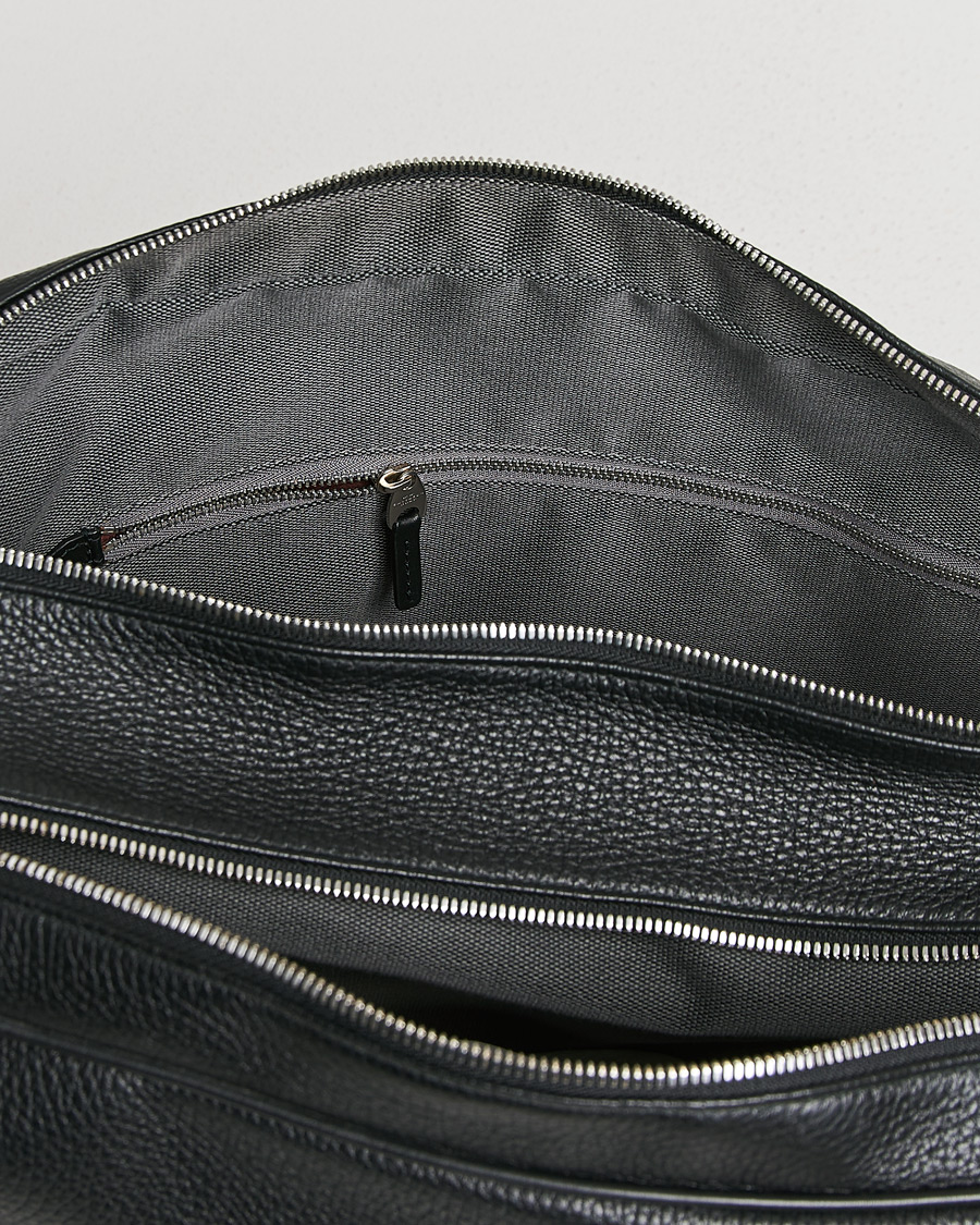 Herr | Smythson Burlington 24 Hour Bag Black Deerskin | Pre-owned | Smythson Burlington 24 Hour Bag Black Deerskin