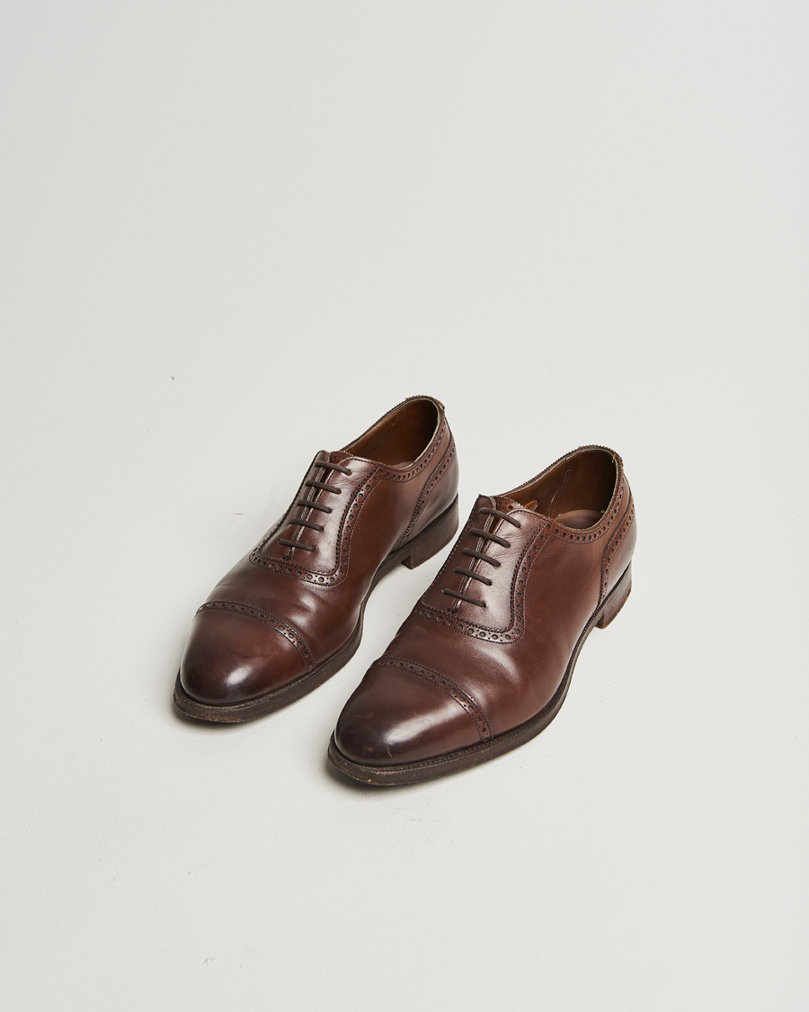 Herr | Pre-owned Skor | Pre-owned | Edward Green Canterbury Brouge Dark Oak Calf UK10 - EU44,5
