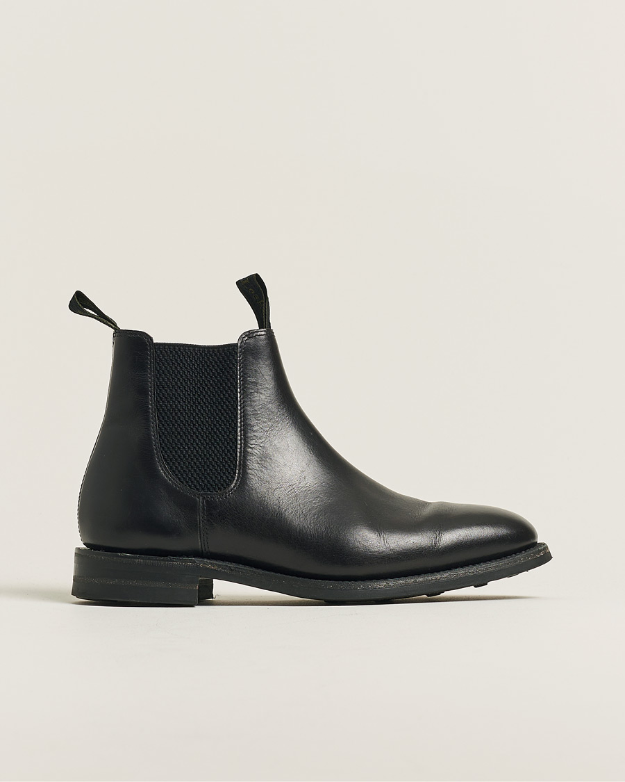 Herr | Loake 1880 Chatsworth Chelsea Boot Black Calf | Pre-owned | Loake 1880 Chatsworth Chelsea Boot Black Calf