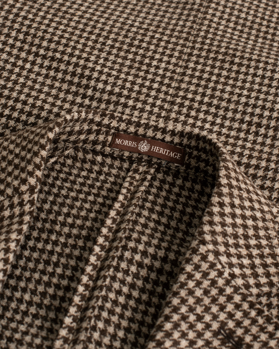 Herr | Morris Heritage Keith Dogtooth Blazer Brown 50 | Pre-owned | Morris Heritage Keith Dogtooth Blazer Brown 50