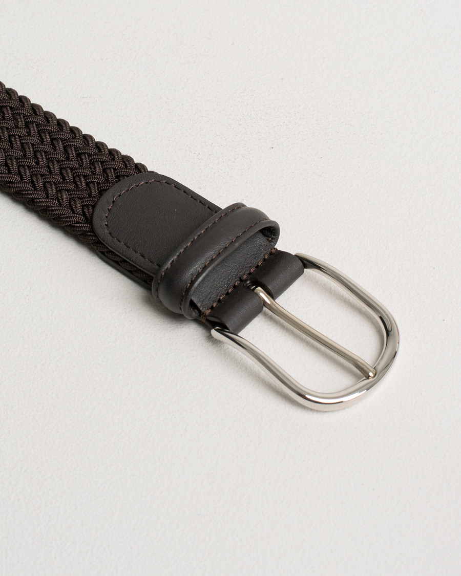 Herr |  | Pre-owned | Anderson's Stretch Woven 3,5 cm Belt Brown