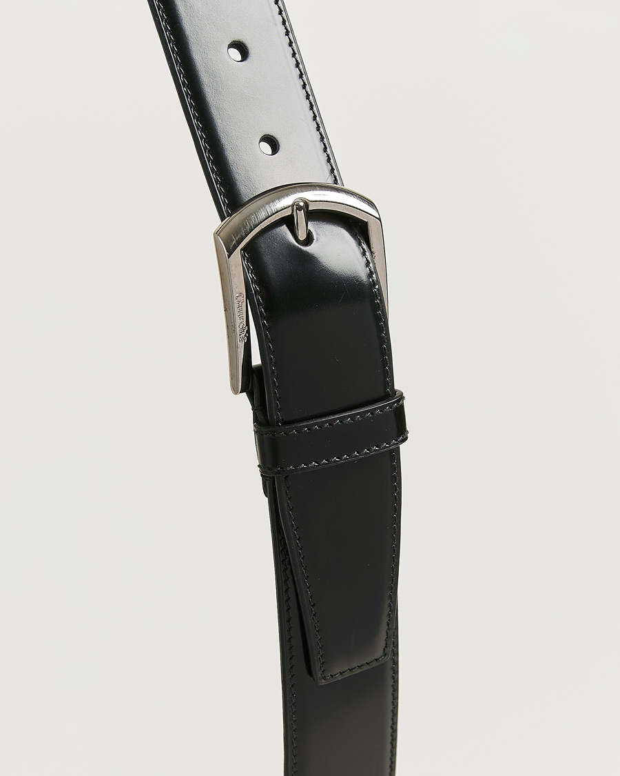 Herr | Pre-owned Accessoarer | Pre-owned | Church's Polished Binder 3,5 cm Belt Black 95