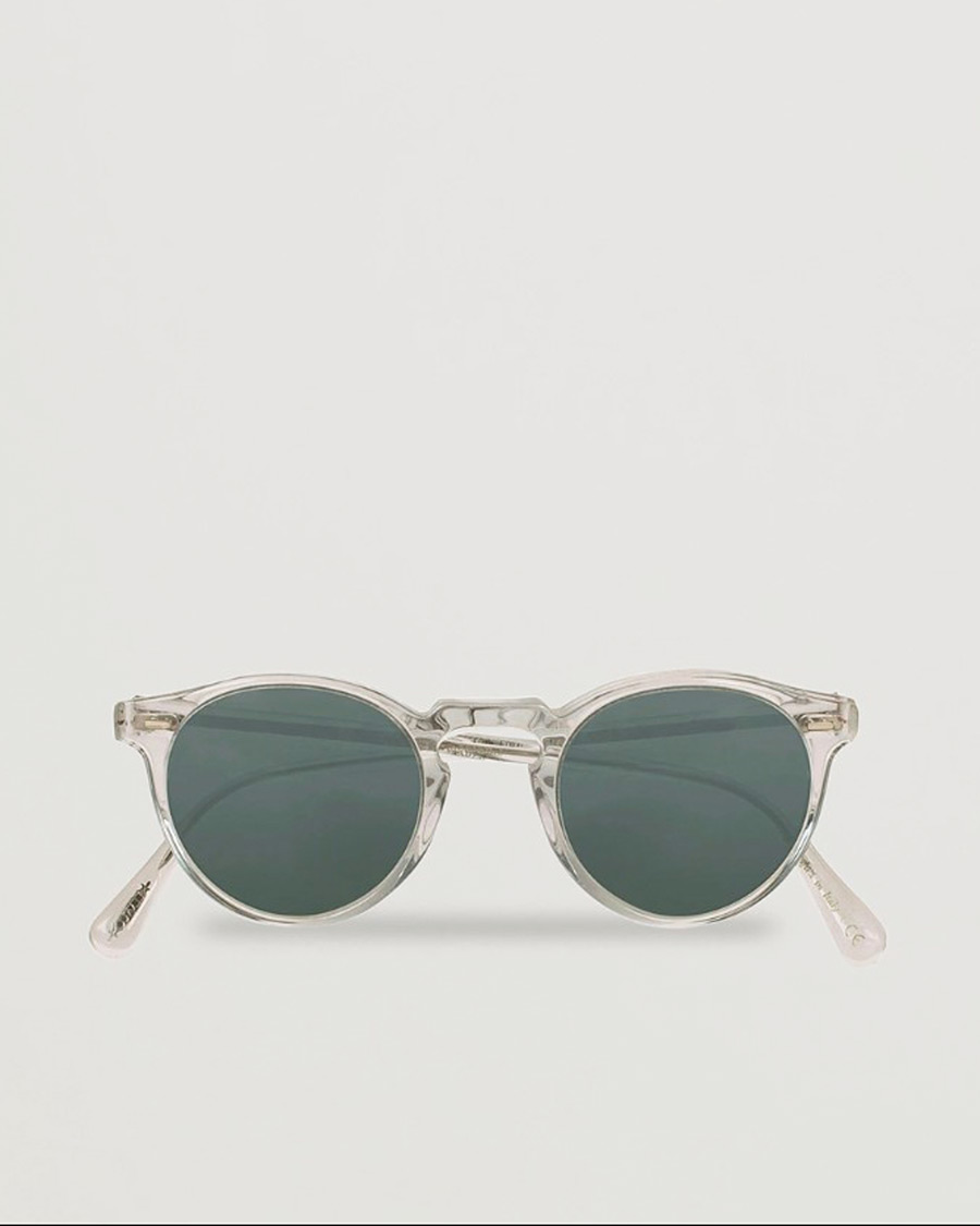 Herr | Oliver Peoples Gregory Peck Sunglasses Crystal/Indigo Photochromic | Pre-owned | Oliver Peoples Gregory Peck Sunglasses Crystal/Indigo Photochromic